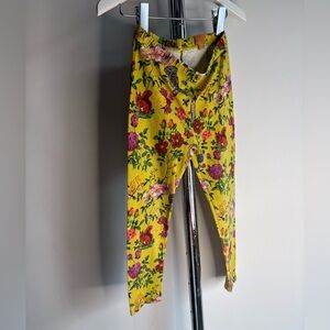 Room Seven Girls Floral Woodland Animal Leggings Size 4